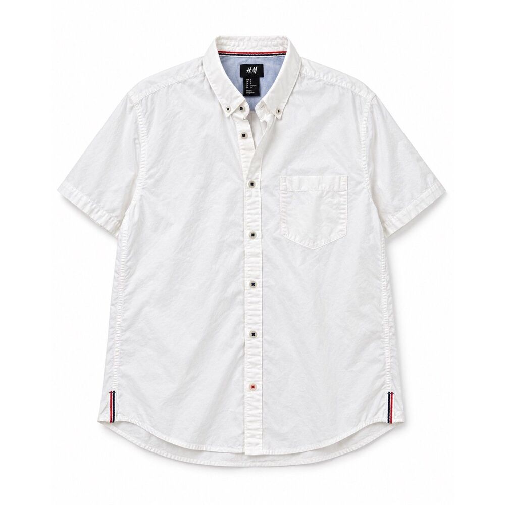 H&M shortsleeve cotton button up